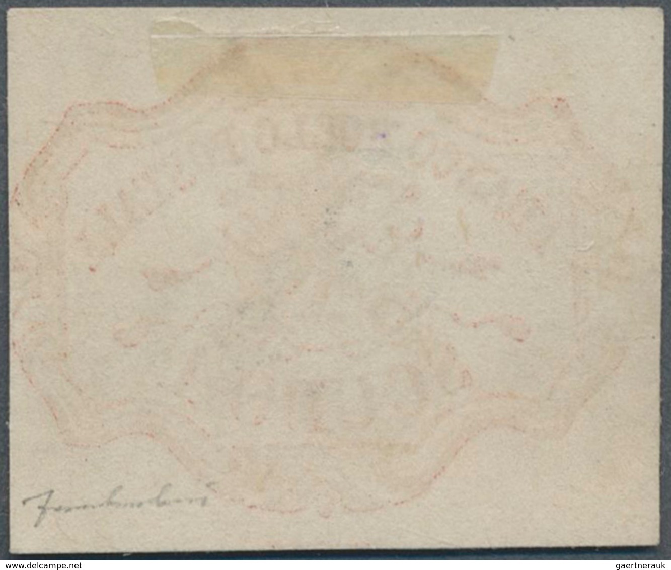 Italien - Altitalienische Staaten: Kirchenstaat: 1852, 1sc. Rose Carmine, Fresh Colour, Cut Into At - Kerkelijke Staten