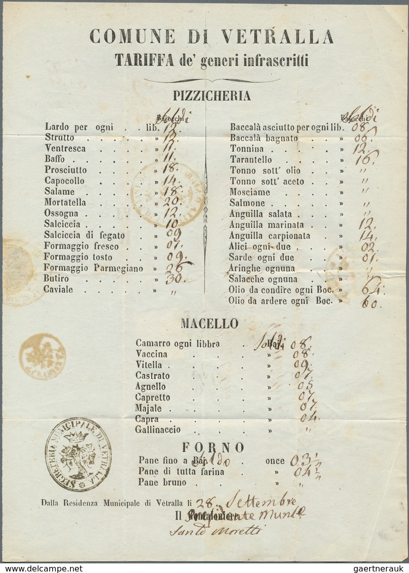 Italien - Altitalienische Staaten: Kirchenstaat: 1868, 10 C Black On Orange-vermilion From Bottom Sh - Kerkelijke Staten