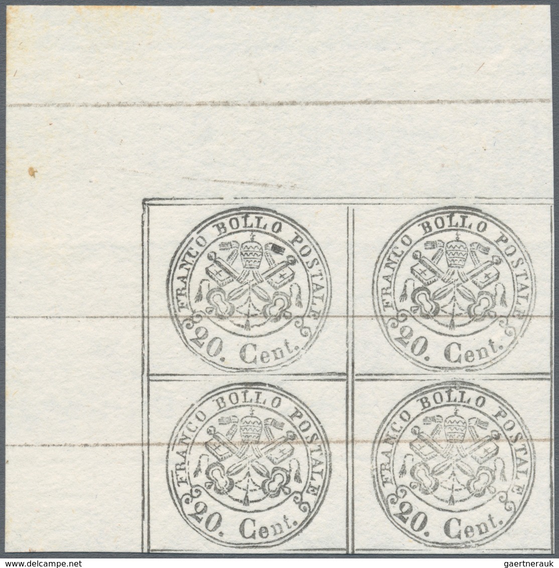 Italien - Altitalienische Staaten: Kirchenstaat: 1889: reprints of MOENS on white paper, two series