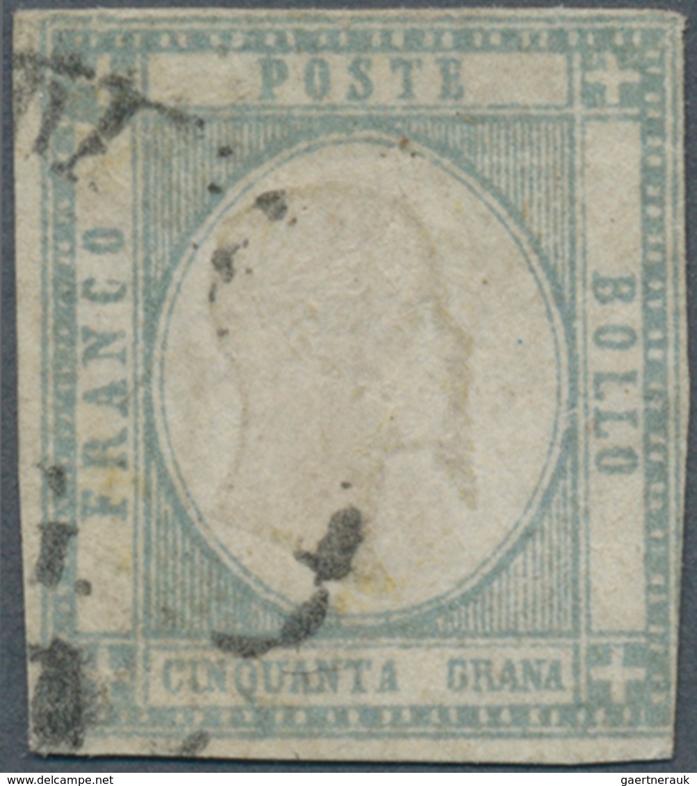 Italien - Altitalienische Staaten: Neapel: 1861, Italy - Province Of Naples: 50 Gr Pearl Grey, Three - Napoli