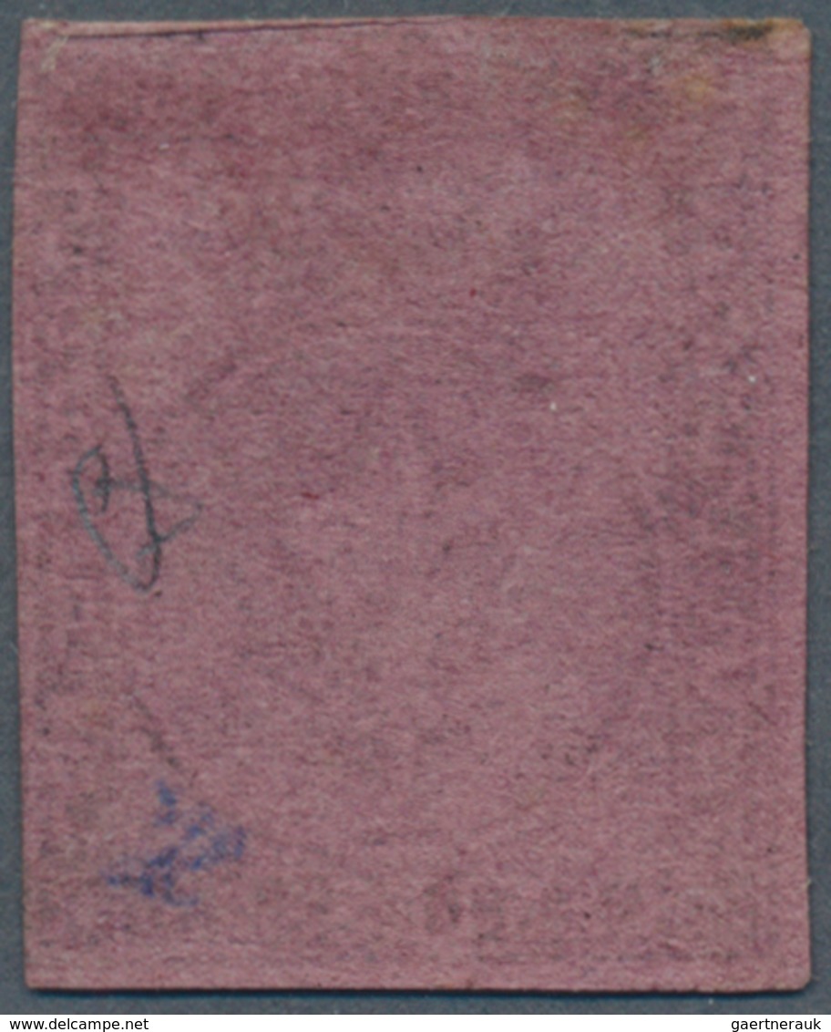 Italien - Altitalienische Staaten: Parma: 1852, 25c. Black On Violet, Fresh Colour, Slightly Cut Int - Parma