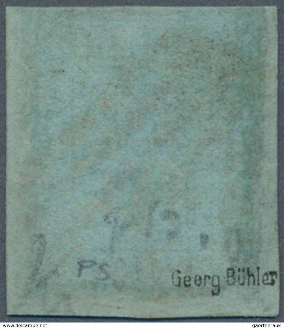 Italien - Altitalienische Staaten: Romagna: 1859, 10baj. Black On Greyish Blue, Fresh Colour, Repair - Romagne