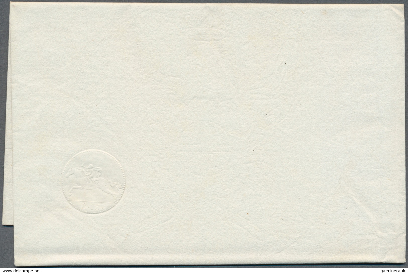 Italien - Altitalienische Staaten: Sardinien: 1820, 15 C Cavallini, Mint With Watermark "Direzione G - Sardinia