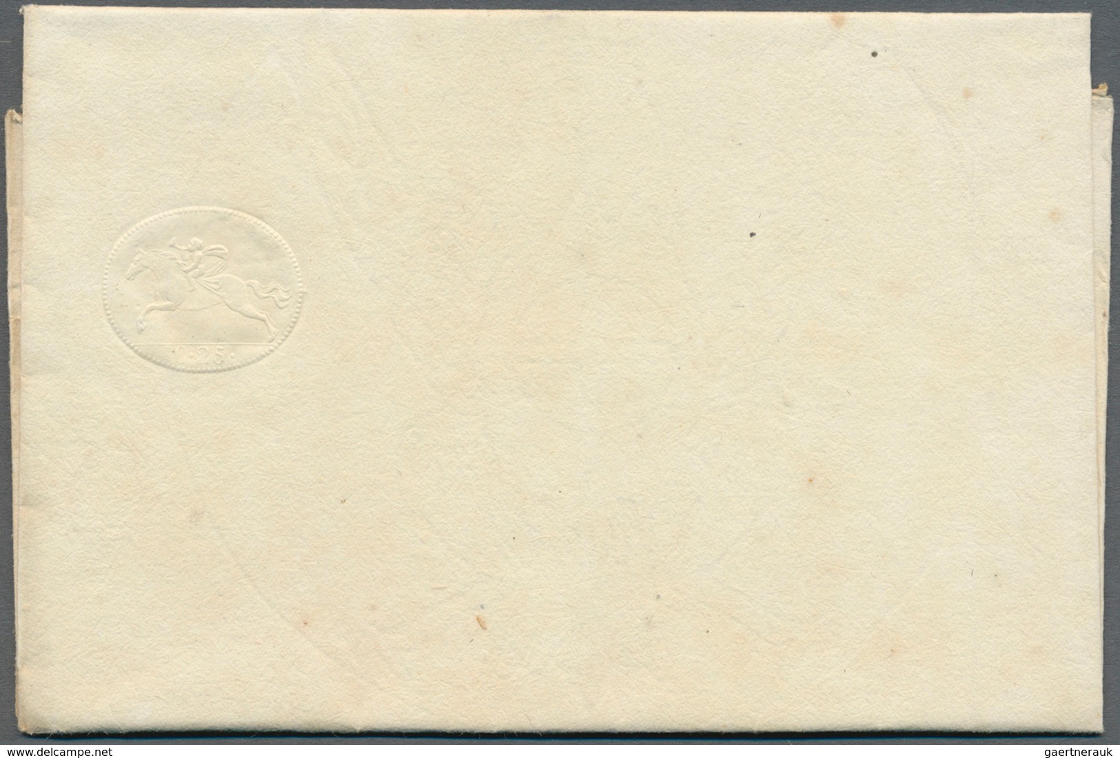 Italien - Altitalienische Staaten: Sardinien: 1820, 25 C Cavallini, Mint With Watermark "Direzione G - Sardegna