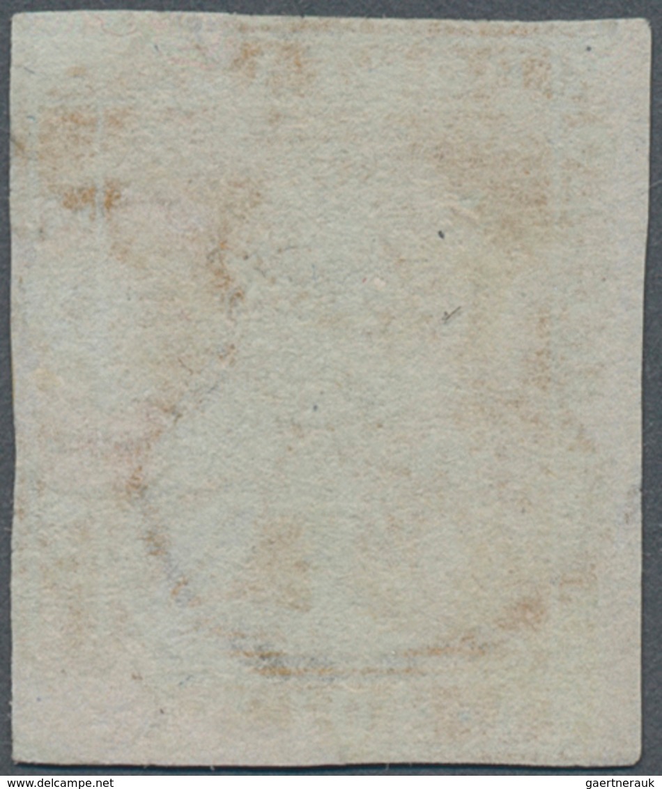 Italien - Altitalienische Staaten: Toscana: 1851, 1so. Ocre On Grey Paper, Fresh Colour, Touched To - Toscana