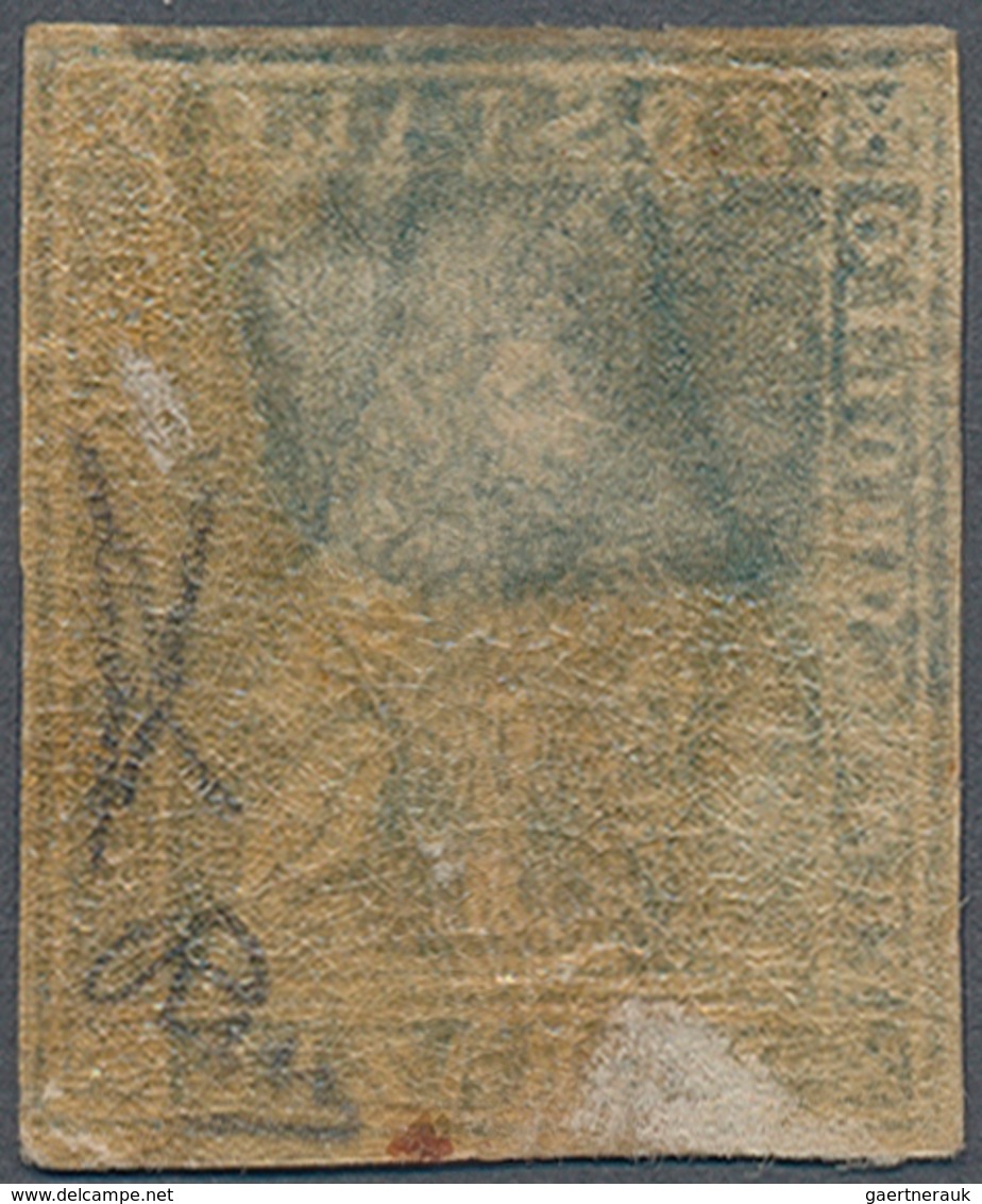 Italien - Altitalienische Staaten: Toscana: 1857, 2cr. Greenish Blue, Fresh Colour, Close To Full Ma - Toscane