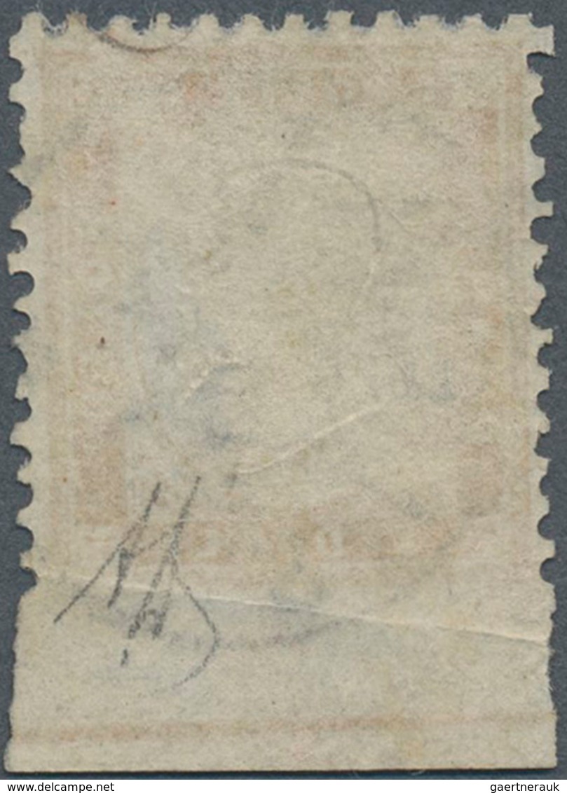 Italien: 1862, 10c. Bistre, Fresh Colour And Well Perforated, Bottom Marginal Copy (=imperf. At Base - Ongebruikt