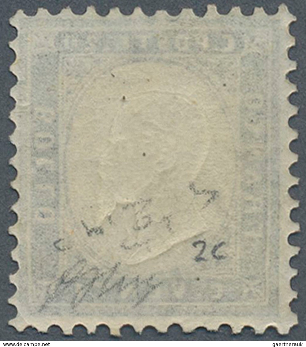 Italien: 1862, 20c. Blue, Fresh Colour, Well Perforated, Mint Original Gum Previously Hinged, Signed - Ongebruikt