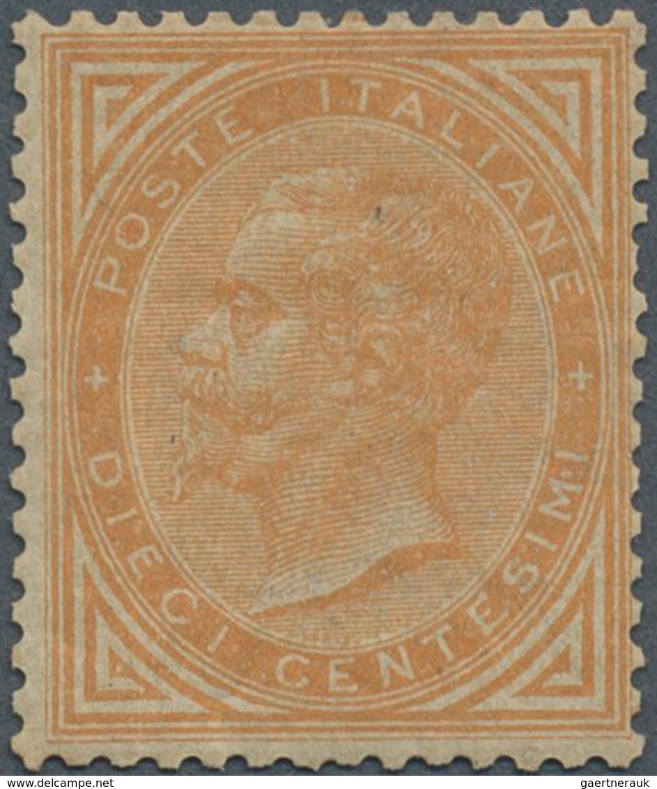 Italien: 1866, 10c. Yellow-orange, Turin Printing, Fresh Colour, Good Centering, Normally Perforated - Ongebruikt