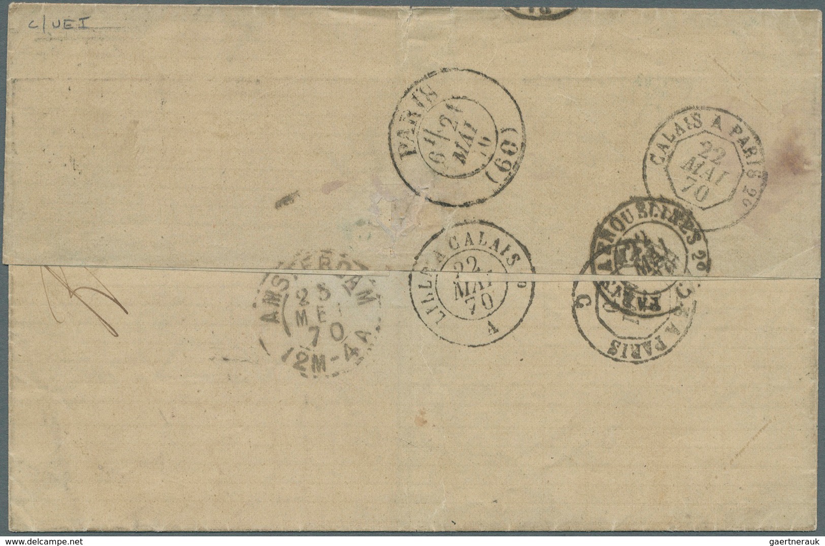 Italien: 1863/65, King Vittorio Emanuele II Issue, Turin Printing, 10c And 60c On Cover Sent From Na - Ongebruikt