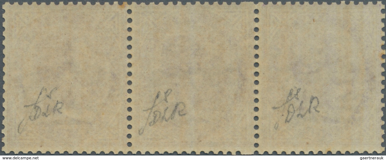 Italien: 1863, 60c. Violet, London Printing, Fresh Colour, Horizontal Strip Of Three, Good Centering - Ongebruikt