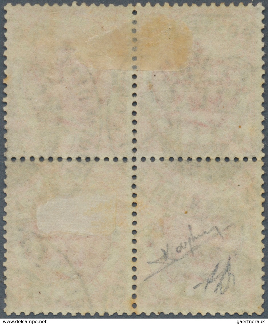 Italien: 1863, 2l. Orange, BLOCK OF FOUR Oblit. By COSENZA Post Office Seal, Bright Colour And Well - Mint/hinged