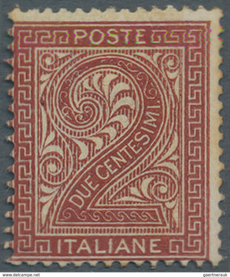 Italien: 1865, 2c. Reddish Brown, London Printing, Fresh Colour, Well Perforated, Mint O.g. With Hin - Ongebruikt