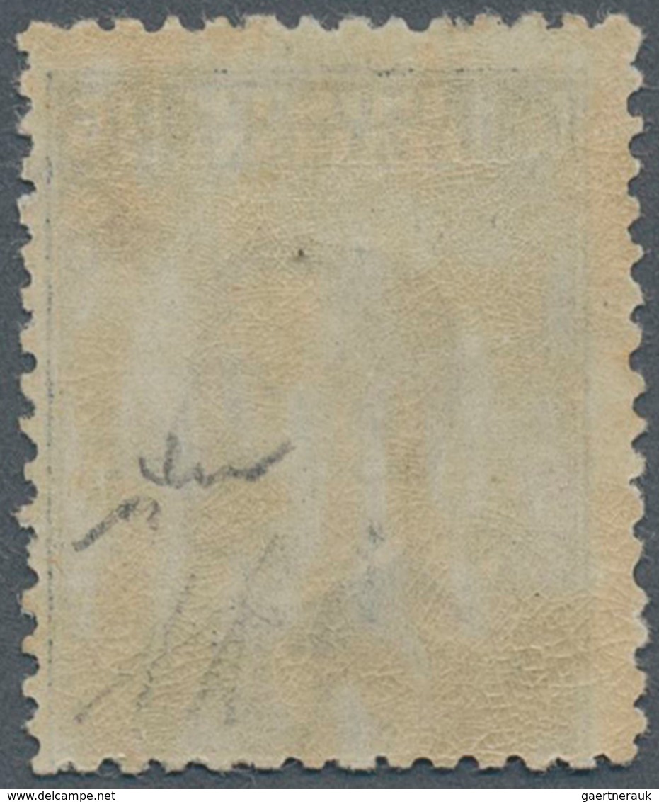 Italien: 1909, 15c. Slate, Fresh Colour, Well Perforated, Unmounted Mint, Signed A.Diena, Dr.Chiavar - Mint/hinged