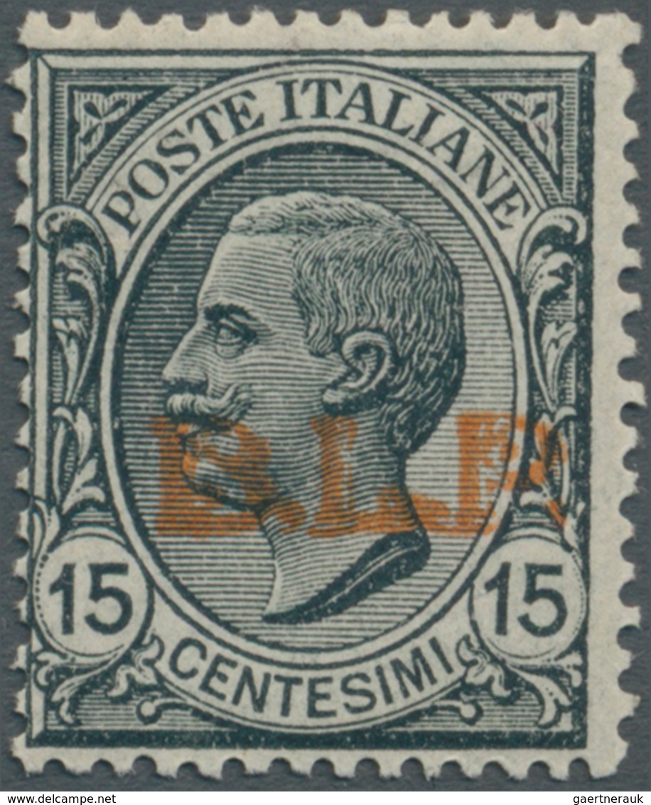 Italien: 1922, "B.L.P." Overprinted 15c. Grey, Mint Hinged, Fine And Fresh, Expertised Diena, Sasson - Ongebruikt