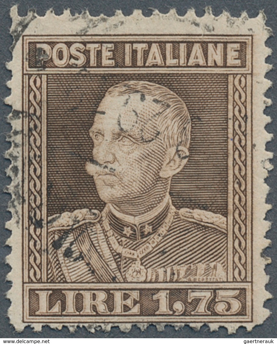 Italien: 1929: 1.75 Lire, Rare 13- 1/2 - 13 3/4 Perforation, Cancelled BOLOGNA 1929, Signed Alberto - Mint/hinged