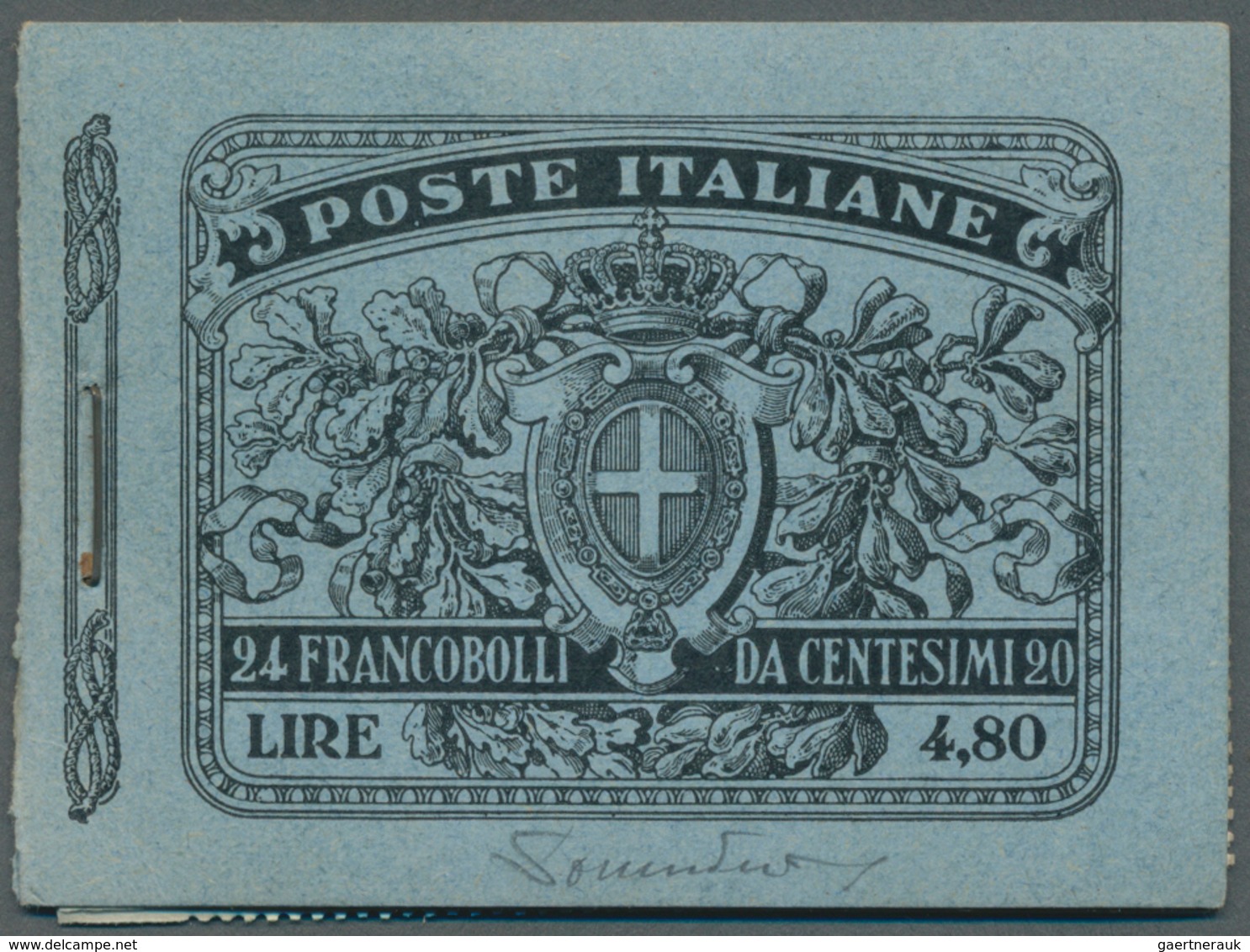 Italien - Markenheftchen: 1916, 4.80l. Booklet With Four Panes Of Six Stamps Each, Unmounted Mint (f - Non Classificati