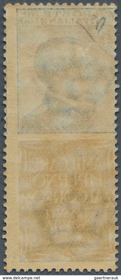 Italien - Zusammendrucke: 1924, Francobolli Pubblicitari 25c. Brown Blue "PIPERNO", Mint Original Gu - Zonder Classificatie