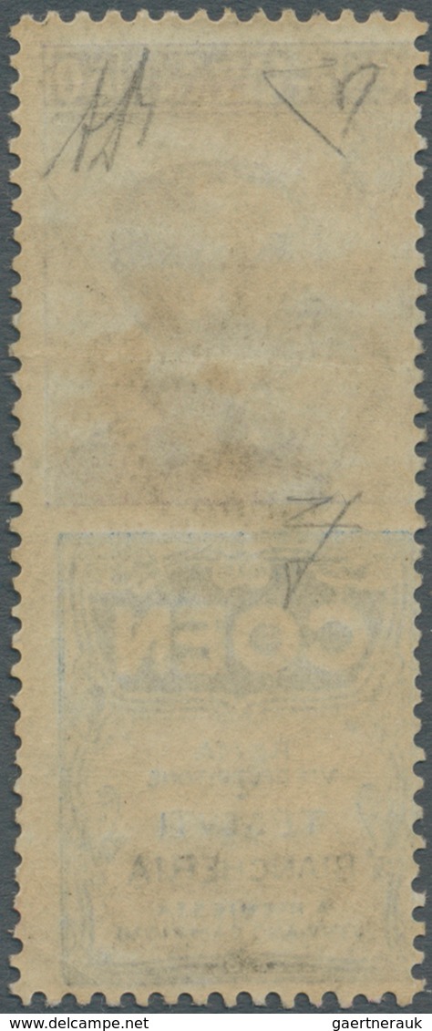 Italien - Zusammendrucke: 1924, Francobolli Pubblicitari 50c. Violet Blue "COEN", Mint Original Gum, - Unclassified