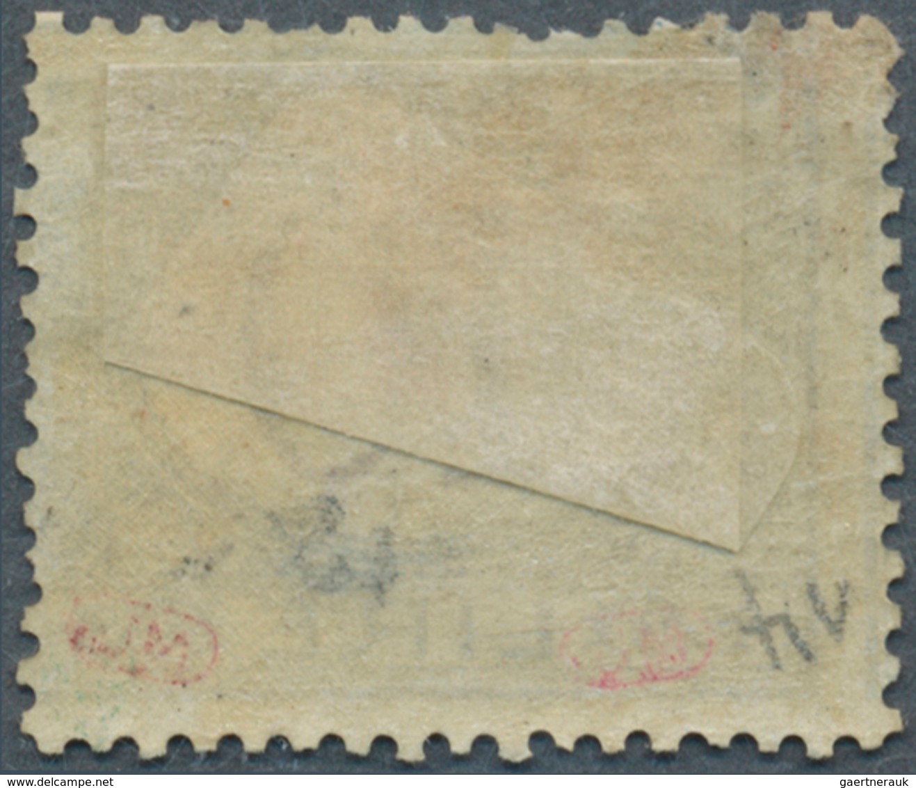 Italien - Portomarken: 1870: 10 Lire Segnatasse Blue And Brown, Typical Shifted Perforation, Short D - Segnatasse