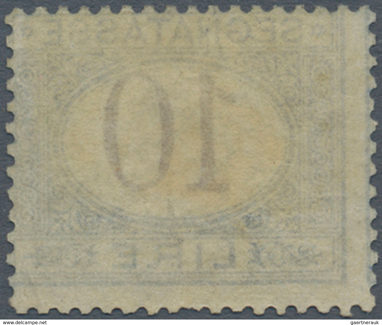 Italien - Portomarken: 1874, 10 Lire Blue And Brown, Mint With Gum, Fine Condition. Certificate Rayb - Strafport