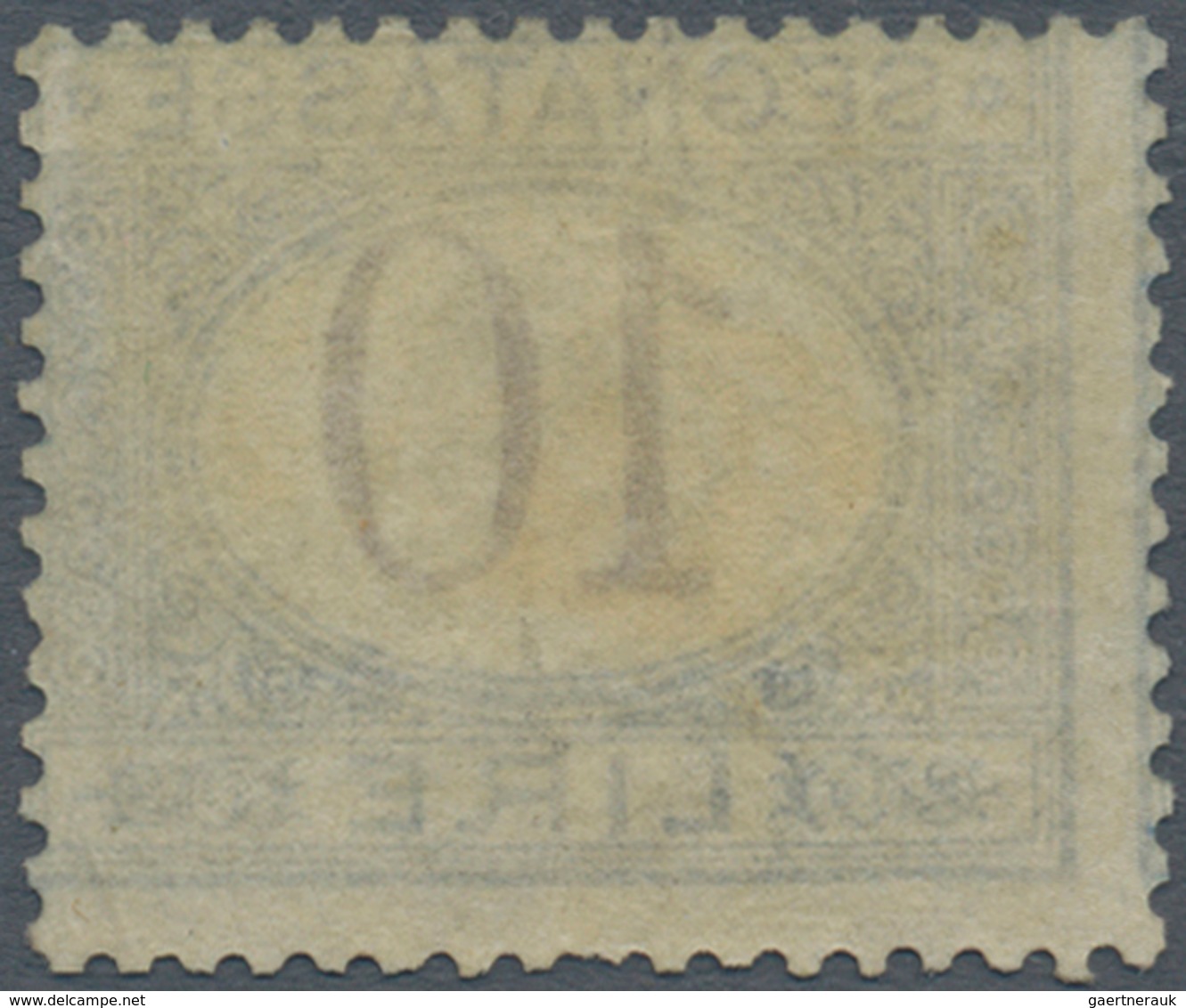 Italien - Portomarken: 1874, 10 Lire Blue And Brown, Mint With Gum, Fine Condition. Certificate Rayb - Segnatasse