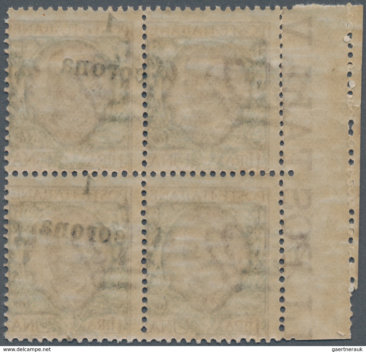 Italienische Besetzung 1918/23 - Gemeinschaftsausgabe: 1919, 1 Corona On 1l. Brown/green, Right Marg - Trente & Trieste