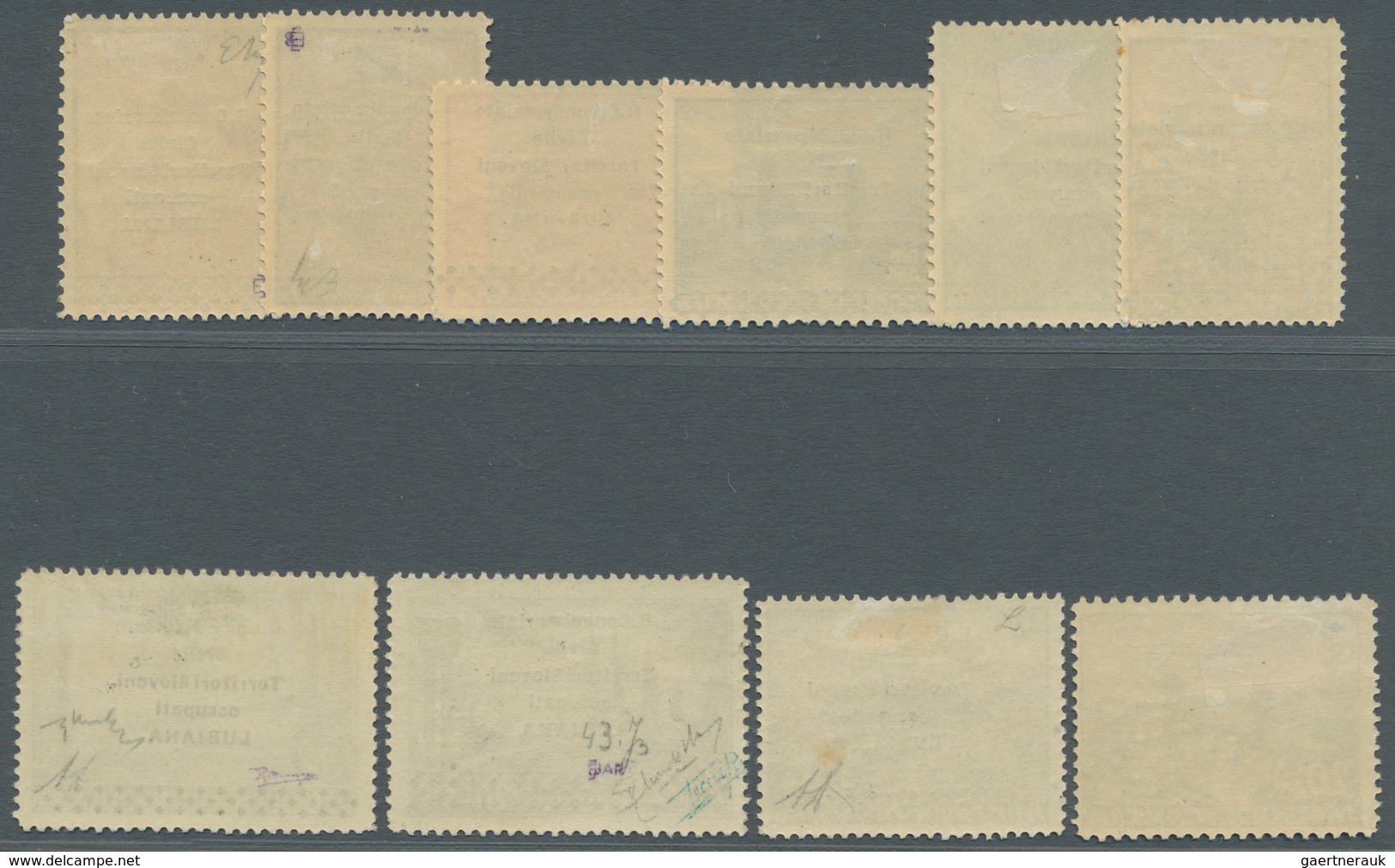 Italienische Besetzung 1941/43 - Laibach: 1941, Airmails, Complete Set Of Ten Values, Mint Original - Lubiana