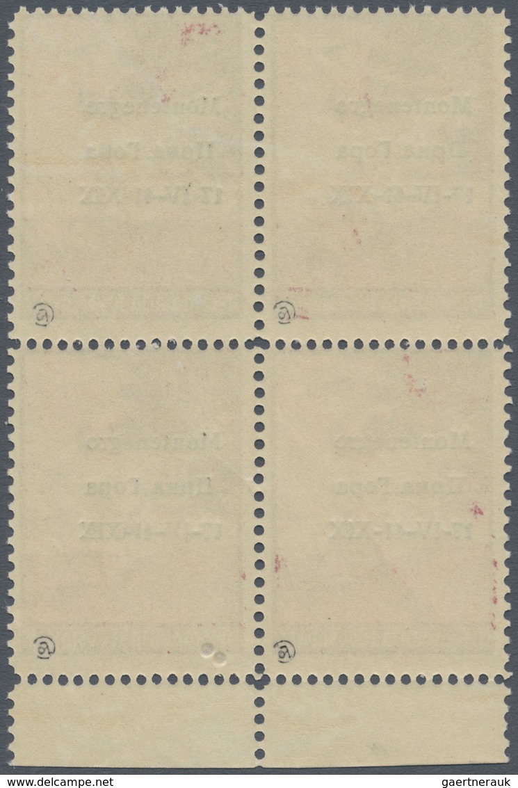 Italienische Besetzung 1941/43 - Montenegro: 1941, Airmails, 0.50d. To 30d., Complete Set Of Eight V - Montenegro