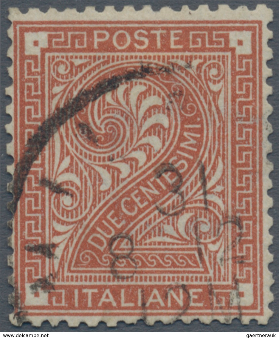 Italienische Post Im Ausland - Allgemeine Ausgabe: 1874, 2c. Brownish-red WITHOUT OVERPRINT "ESTERO" - Altri & Non Classificati