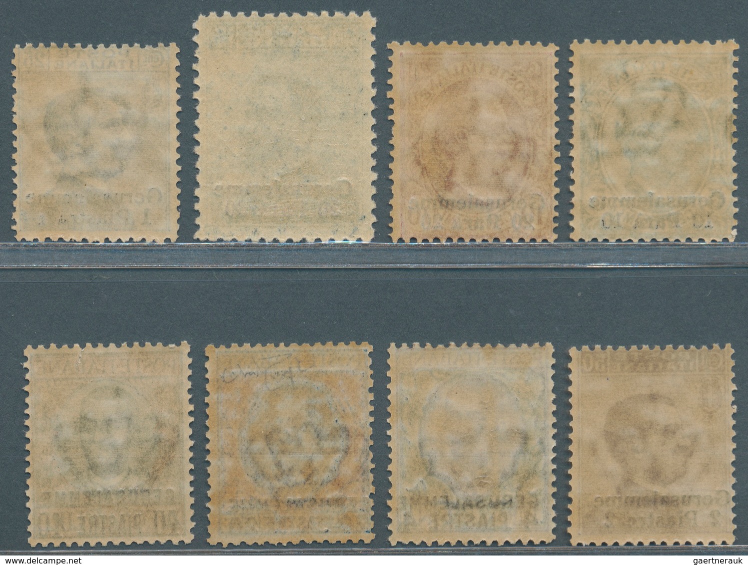 Italienische Post In Der Levante: 1909/1911, Gerusalemme, Complete Set Of Eight Values, Unmounted Mi - Algemene Uitgaven