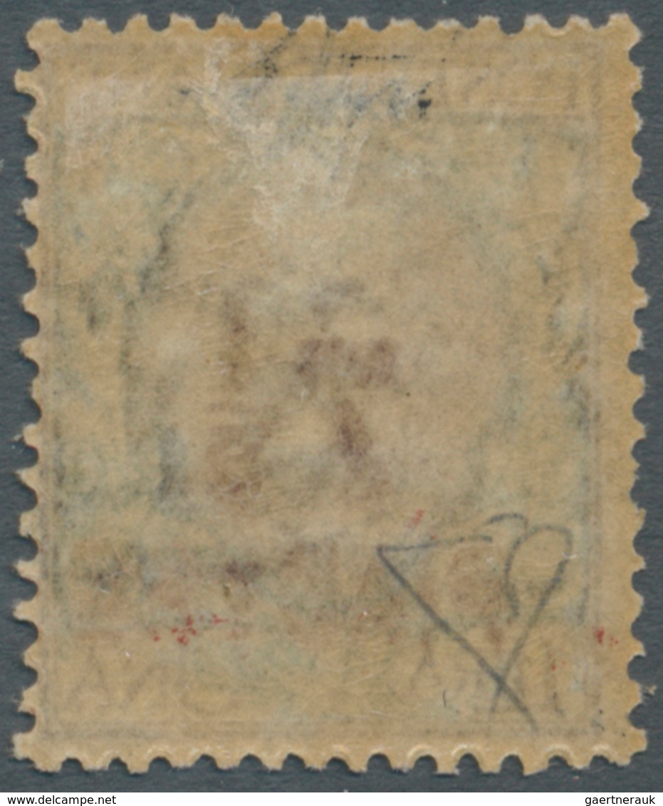 Italienische Post In Der Levante: 1922, 7½pi. On 1l.brown/green, DOUBLE Overprint, Mint O.g. With Hi - Algemene Uitgaven