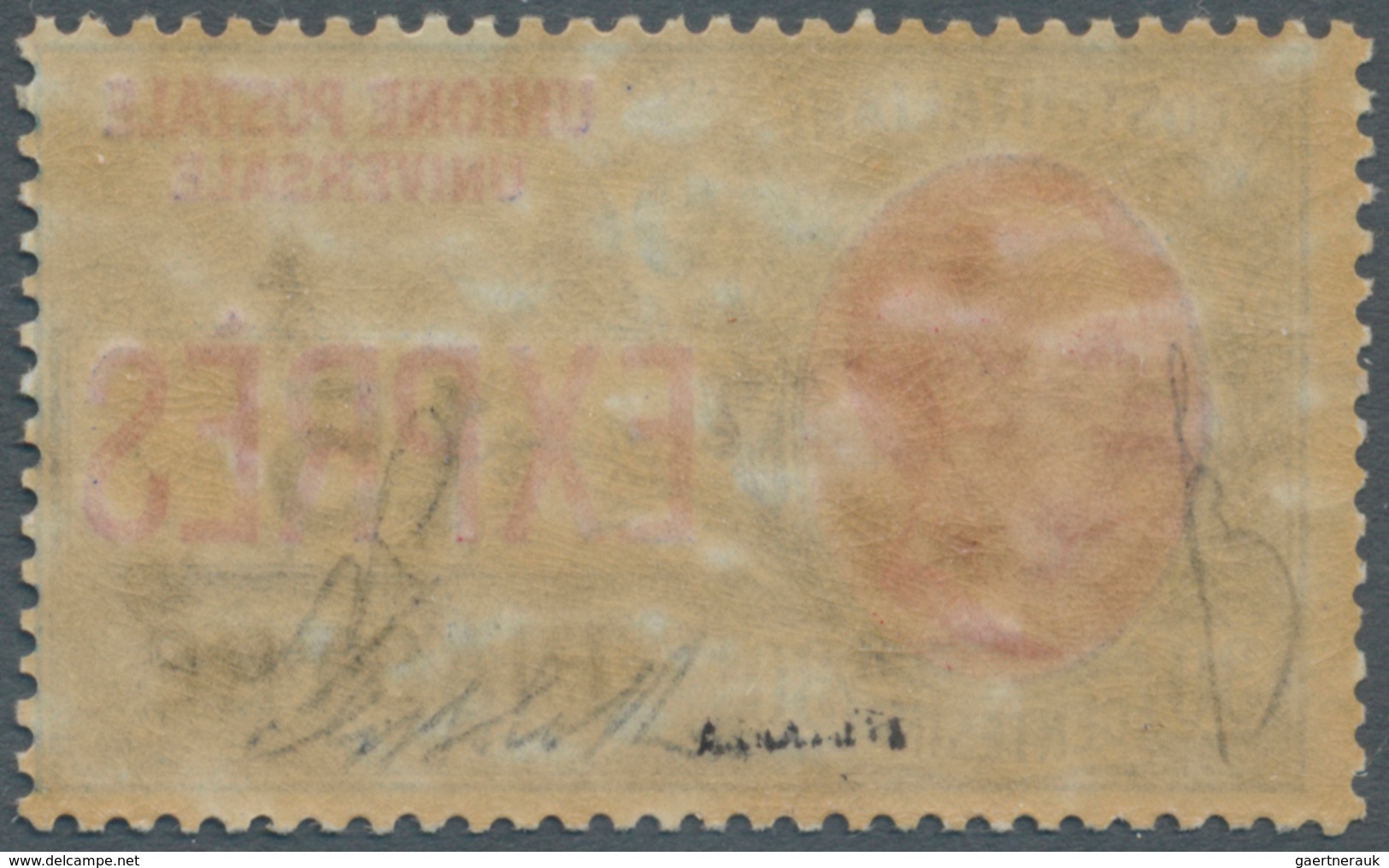 Italienische Post In Der Levante: 1922, Constantinople Issue, 15pi. On 30c. Blue/red Express Stamp, - Emissioni Generali