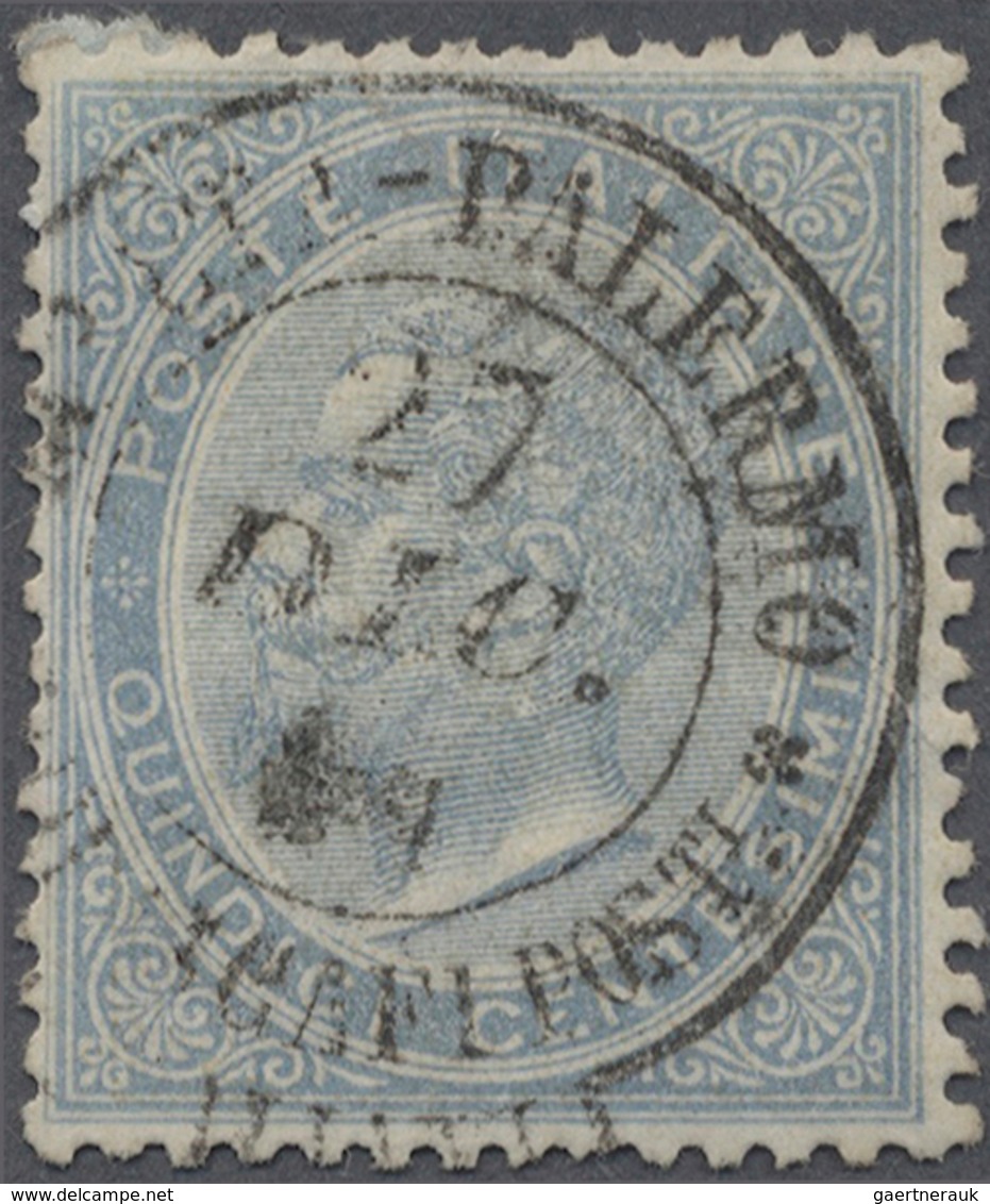 Italien - Stempel: 1864: Rare Ships Mail Cancel "MALTA - PALERMO - PIROSCAFI POSTALI ITALIANI" Dated - Marcofilie