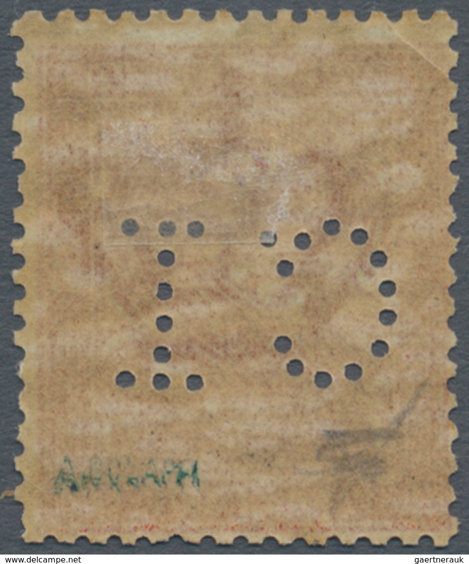 Italien - Besonderheiten: 1887, Numeral Issue 2c. Red-brown With Perfin 'C.1' For Advertising Envelo - Non Classificati