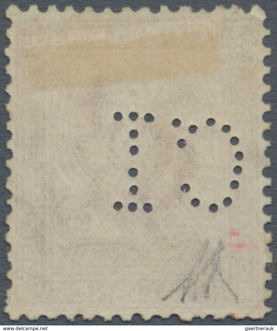 Italien - Besonderheiten: 1887, Numeral Issue 2c. Red-brown With Perfin 'C.1' For Advertising Envelo - Non Classificati