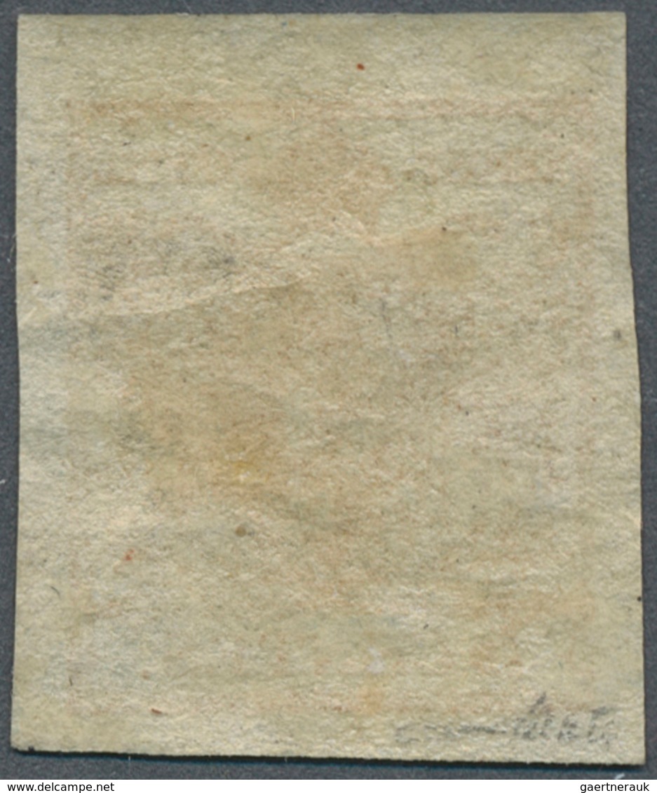 Österreich - Lombardei Und Venetien: 1850, 5 Cmi. Braunorange Handpapier Type I (Platte 1) Mit Zarte - Lombardije-Venetië