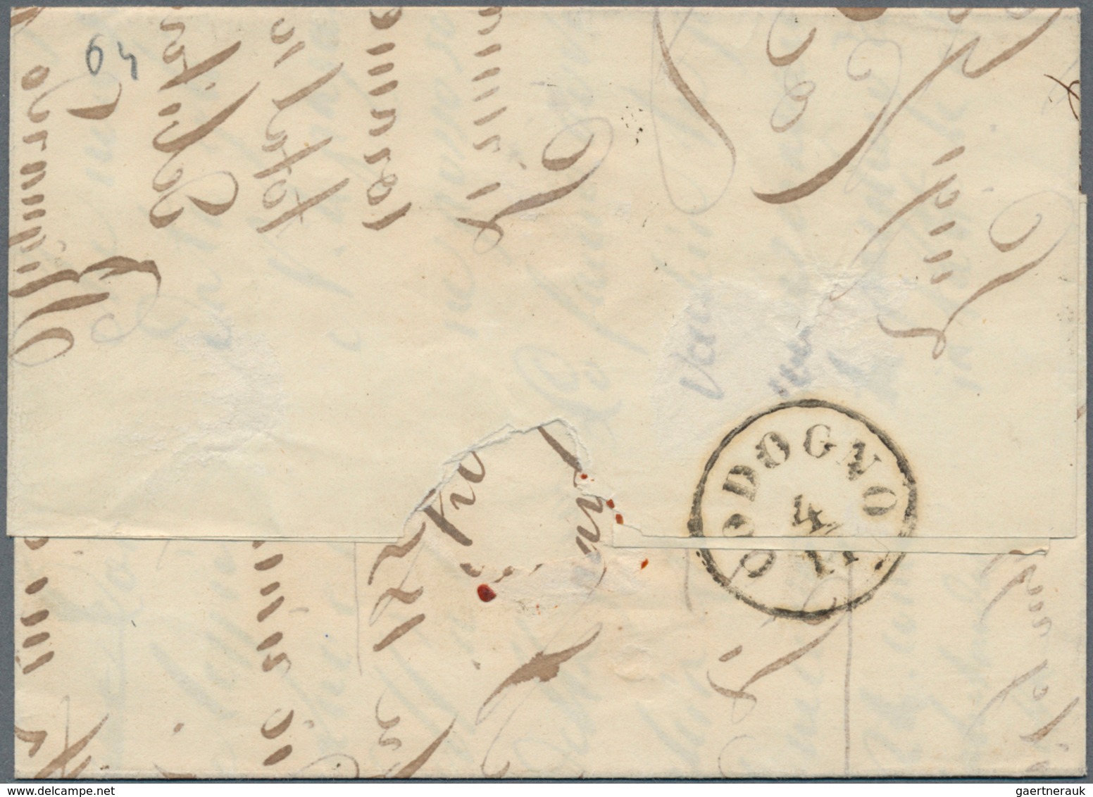 Österreich - Lombardei Und Venetien: 1850, 5 C Orangegelb U. 10 C Schwarz, Handpapier, Sauber Entwer - Lombardo-Veneto