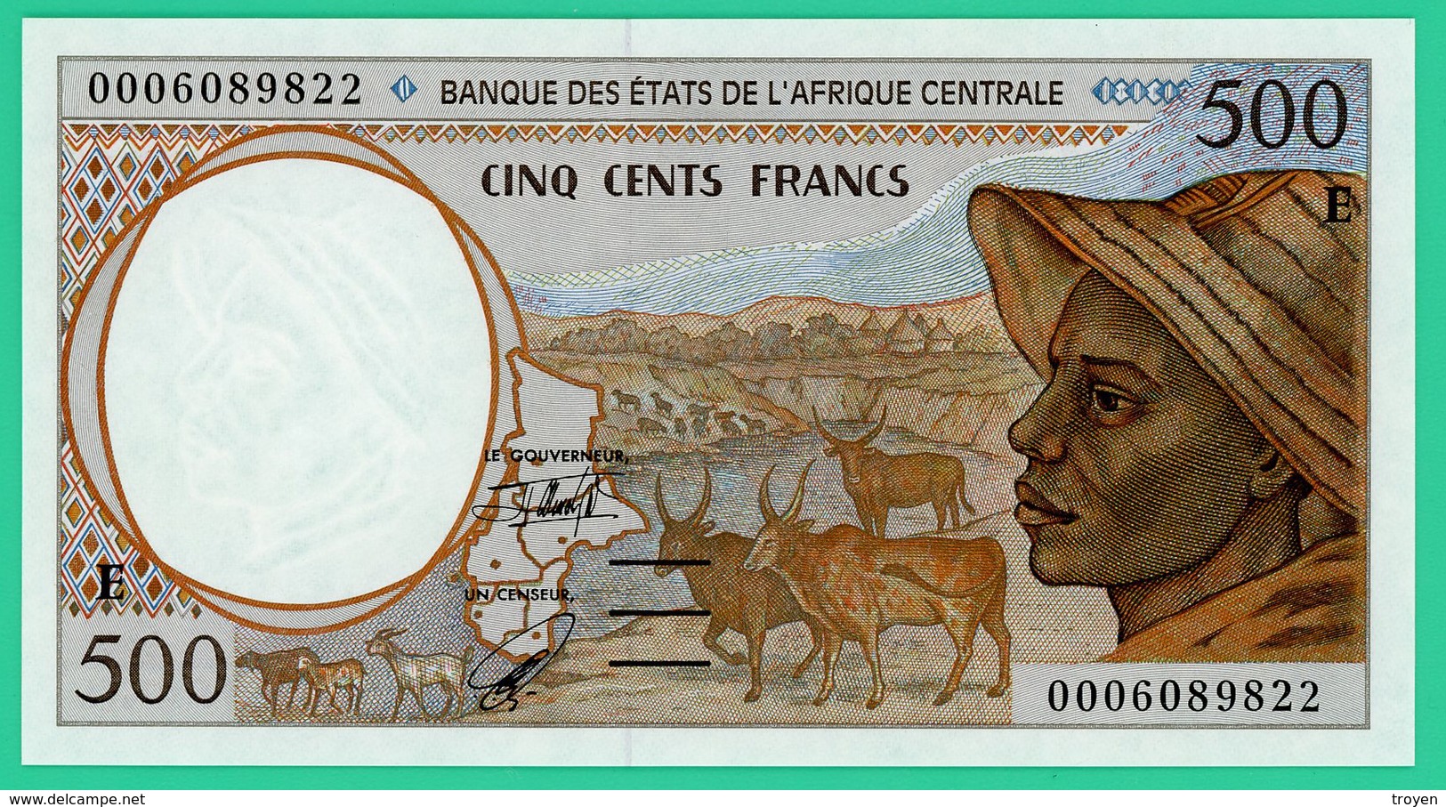 500 Francs - Afrique Centrale - N° 0006089822 - Neuf - Centrafricaine (République)