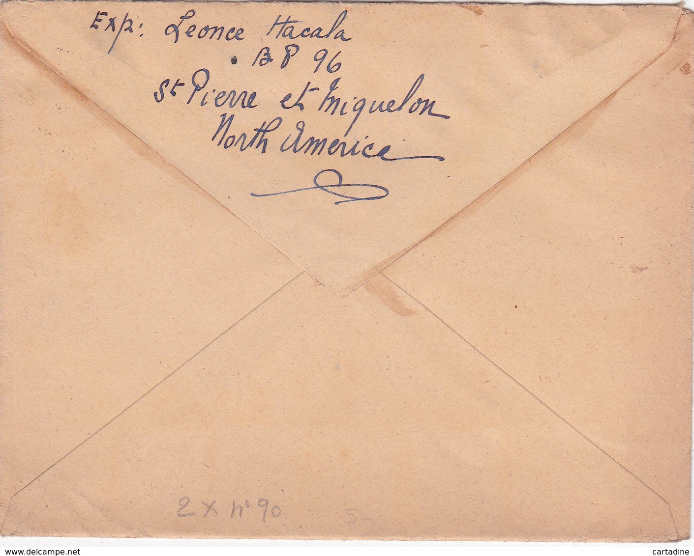 LETTRE - St.Pierre Et Miquelon - Timbre 2x N° 90 - 1910 - Lettres & Documents