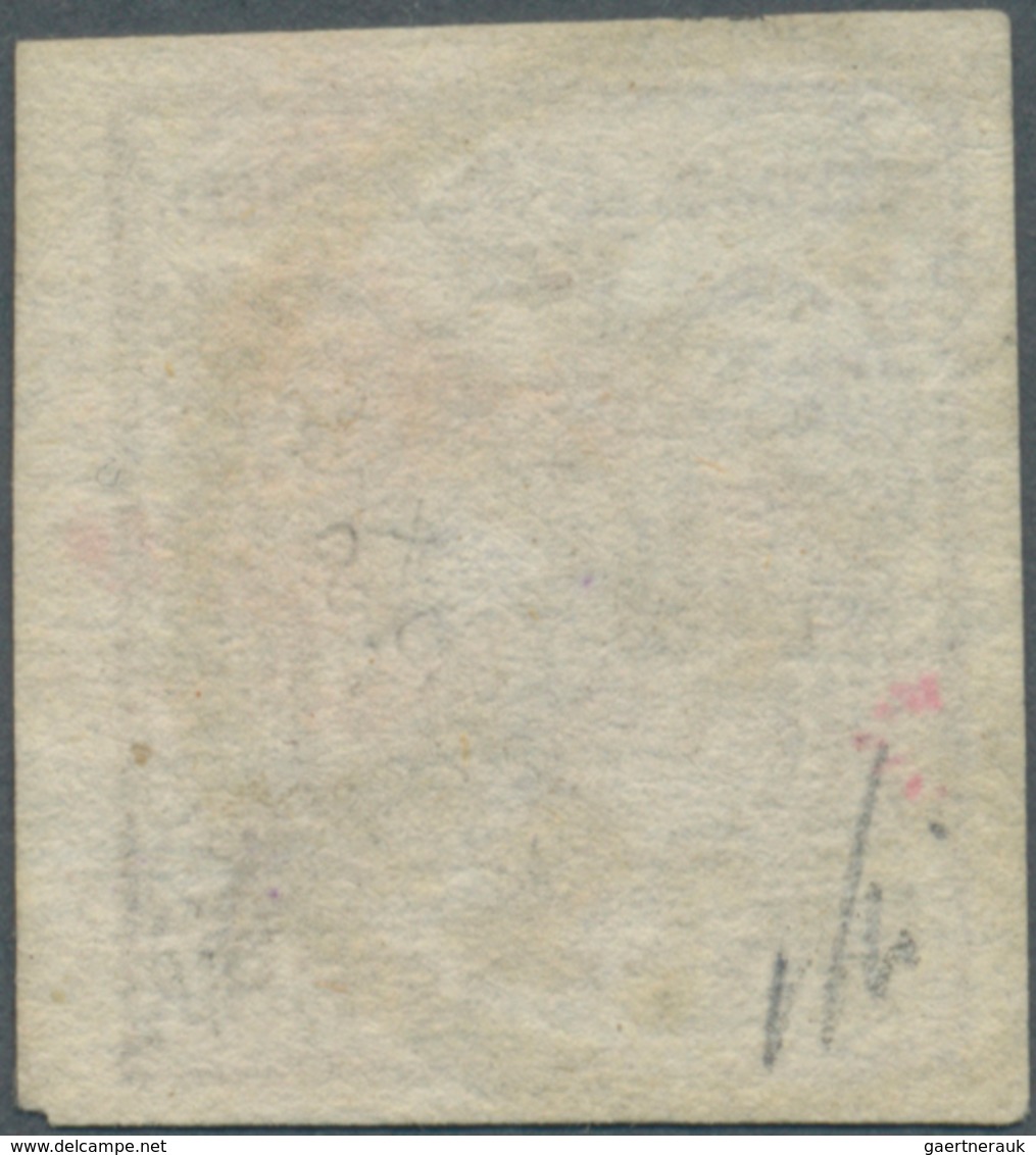 Österreich - Lombardei Und Venetien - Stempel: 1850, 30 C Dunkelbraun, Handpapier, Vollrandig, Entwe - Lombardy-Venetia