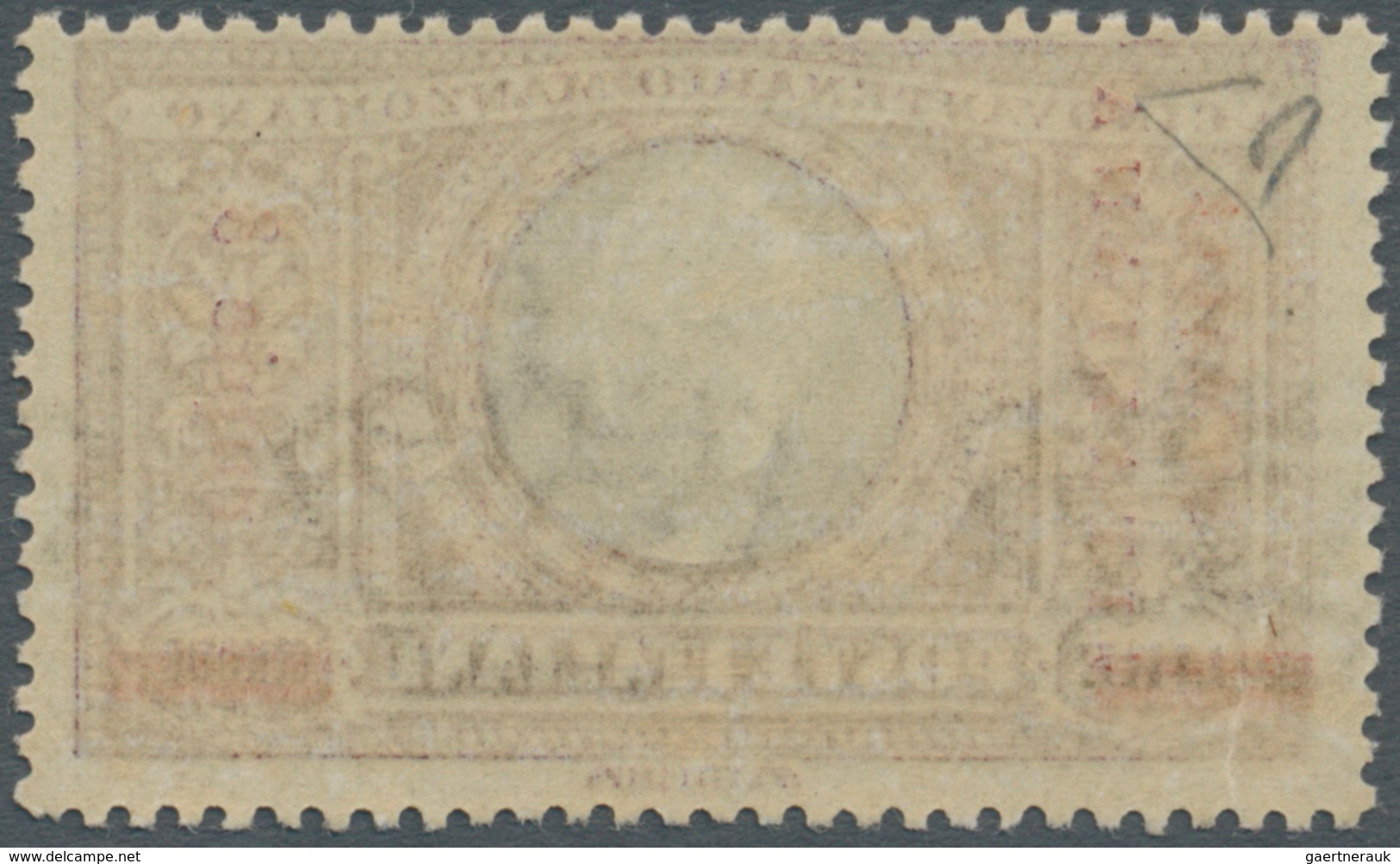 Italienisch-Somaliland: 1923, 5 L. Violet And Black, Mint Never Hinged, Expertised Diena, Sassone Ca - Somalia