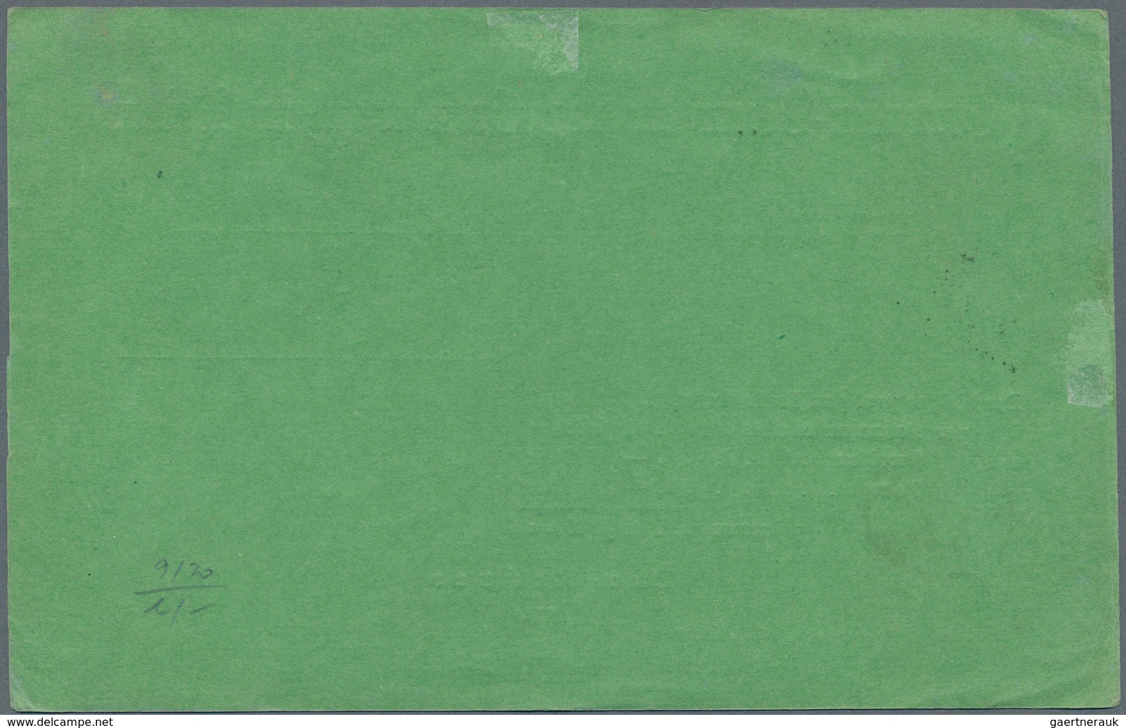 Baden - Marken Und Briefe: 1868, Grüne Nachnahme-Vordruck-Karte Mit EF 3 Kr. Rot Mit K2 "KARLSRUHE 1 - Altri & Non Classificati