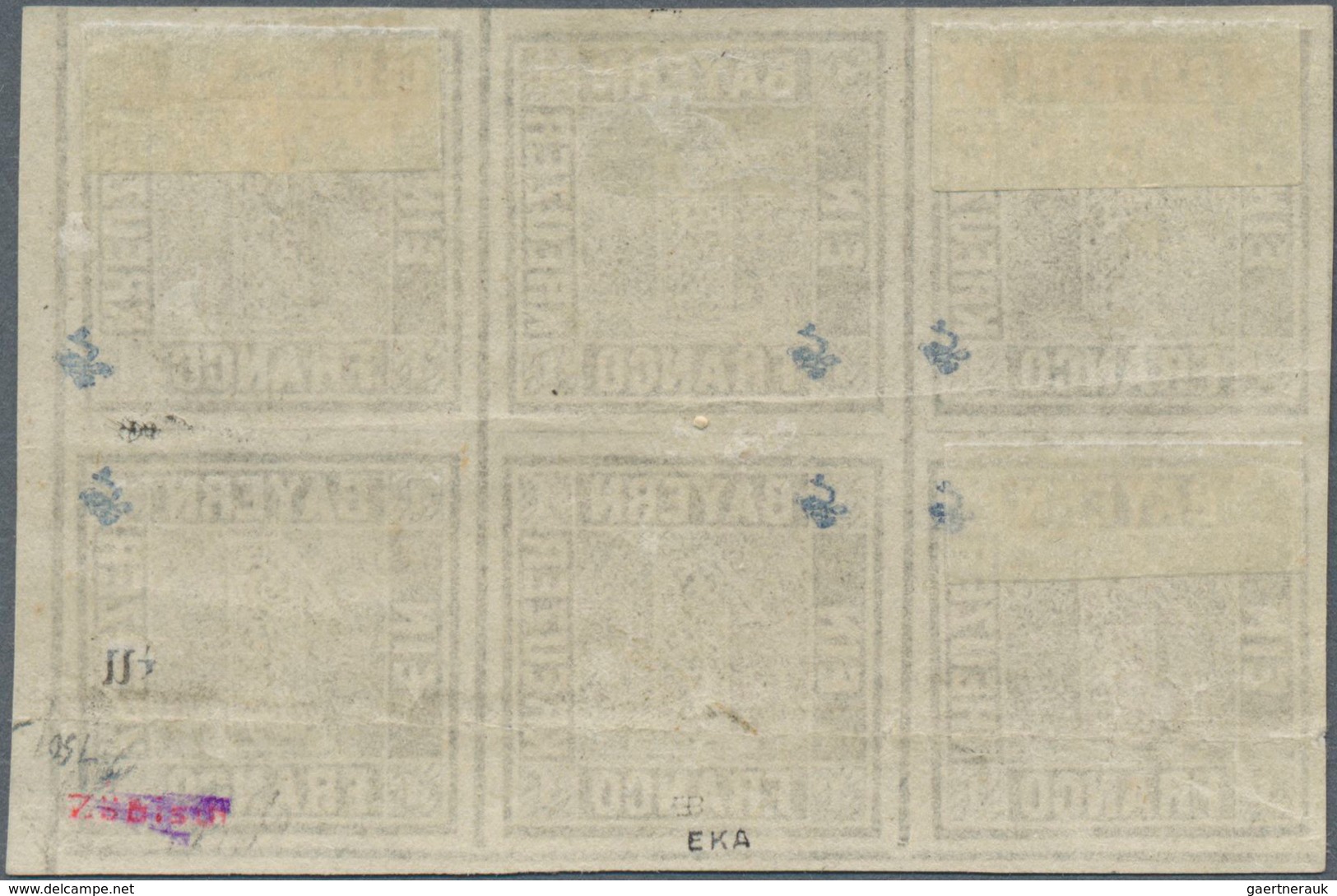 Bayern - Marken Und Briefe: 1849, Ziffernzeichnung 1 Kr. Grauschwarz Auf Weiß, Platte 1, Ungebraucht - Altri & Non Classificati