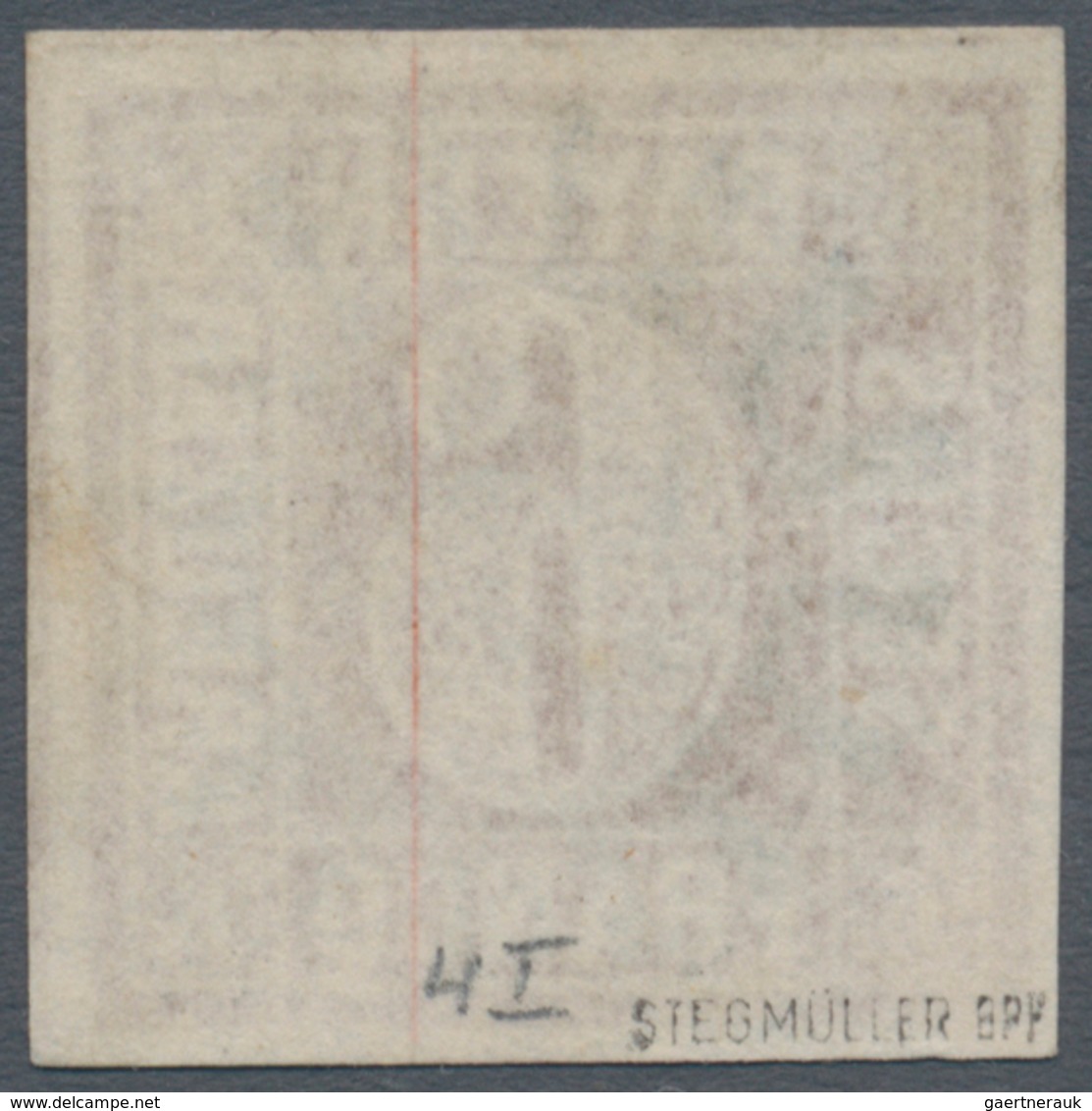 Bayern - Marken Und Briefe: 1849, 6 Kr. Lebhaftrötlichbraun Platte I (unterbrochener Kreis) Als Farb - Altri & Non Classificati