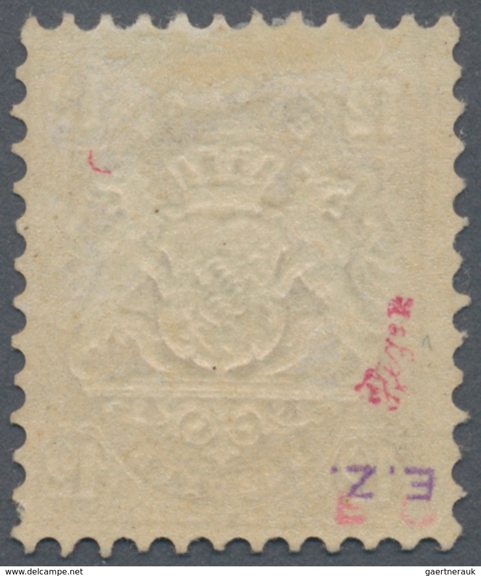 Bayern - Marken Und Briefe: 1870, Wappen 12 Kr. Braunpurpur Gezähnt Mit Wasserzeichen Enge Rauten, U - Altri & Non Classificati