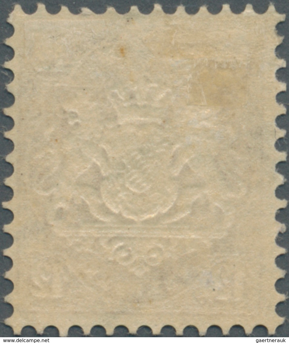 Bayern - Marken Und Briefe: 1870, Wappen 12 Kr. Purpurviolett Mit WZ 1 X Und Plattenfehler I: Linke - Altri & Non Classificati