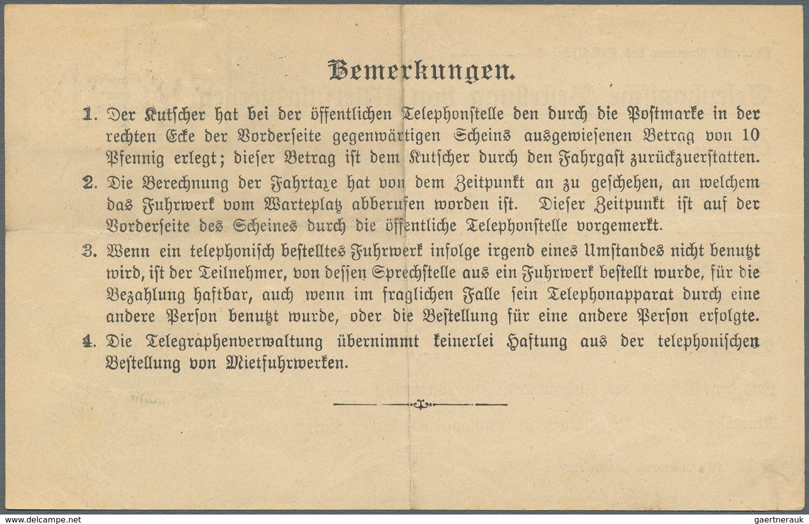 Bayern - Portomarken: 1910, 5 Pf. Wappen "Mietfuhrwerks-Bestellschein", Einmal Als Waagerechtes Paar - Altri & Non Classificati