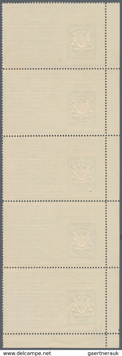 Bayern - Telefon-Billets: 1894, 21 Telefon-Billets In Ungebrauchten Einheiten, Mit 25 Pf. Auf Weißem - Other & Unclassified