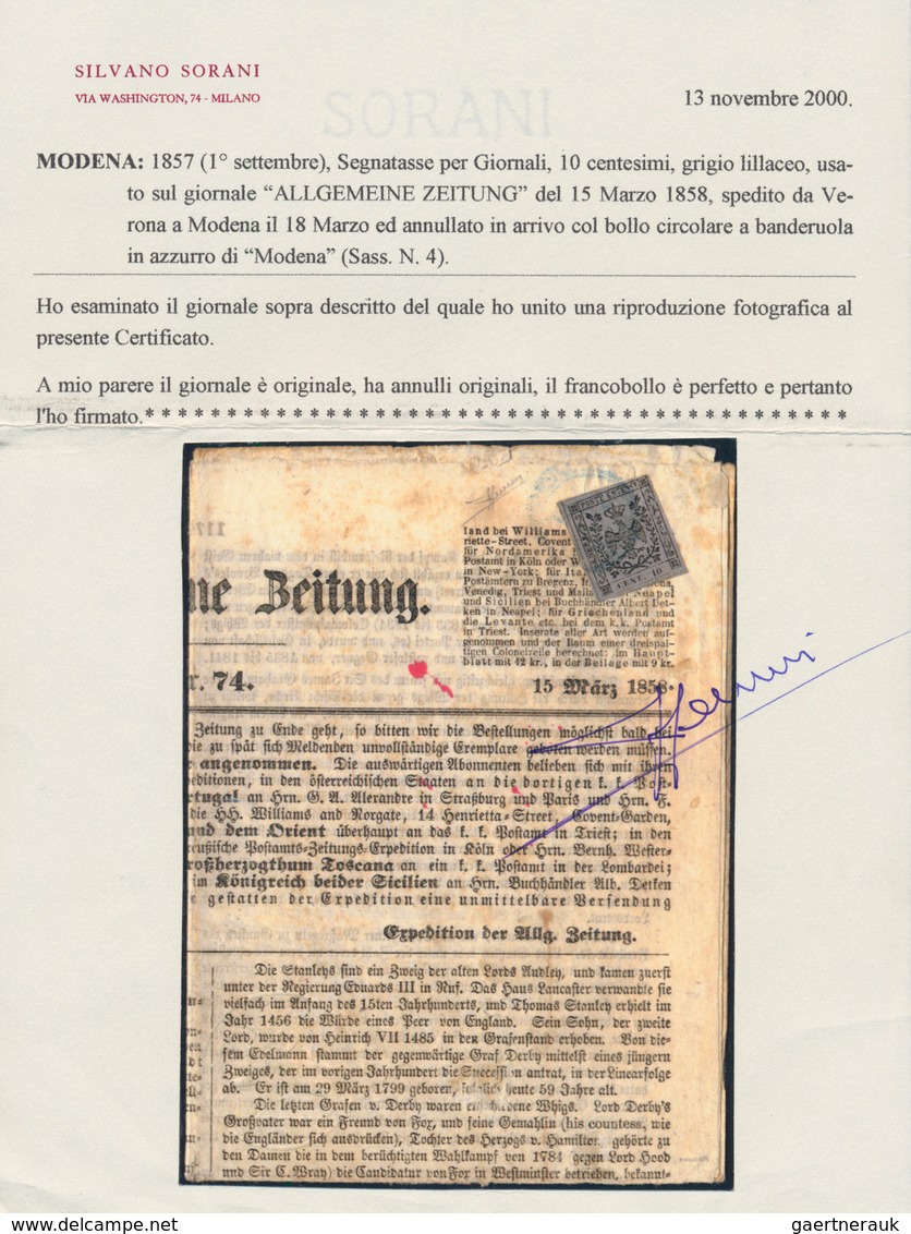 Bayern - Besonderheiten: 1858 Augsburger "Allgemeine Zeitung" Vom 15. März 1858, Verschickt Nach Ver - Altri & Non Classificati